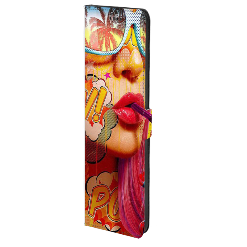 Чохол-книжка Stanford Side Magnet для OnePlus Turbo 6 Yellow Girl Pop Art