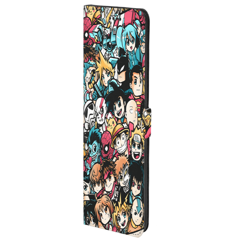 Чохол-книжка Stanford Side Magnet для OnePlus Turbo 6 Anime Stickers
