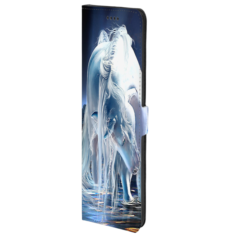 Чохол-книжка Stanford Side Magnet для OnePlus Turbo 6 White Horse