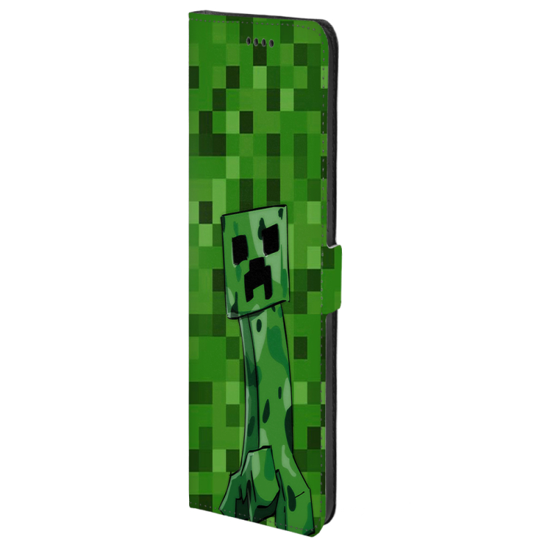 Чохол-книжка Stanford Side Magnet для OnePlus Turbo 6 Minecraft Creeper