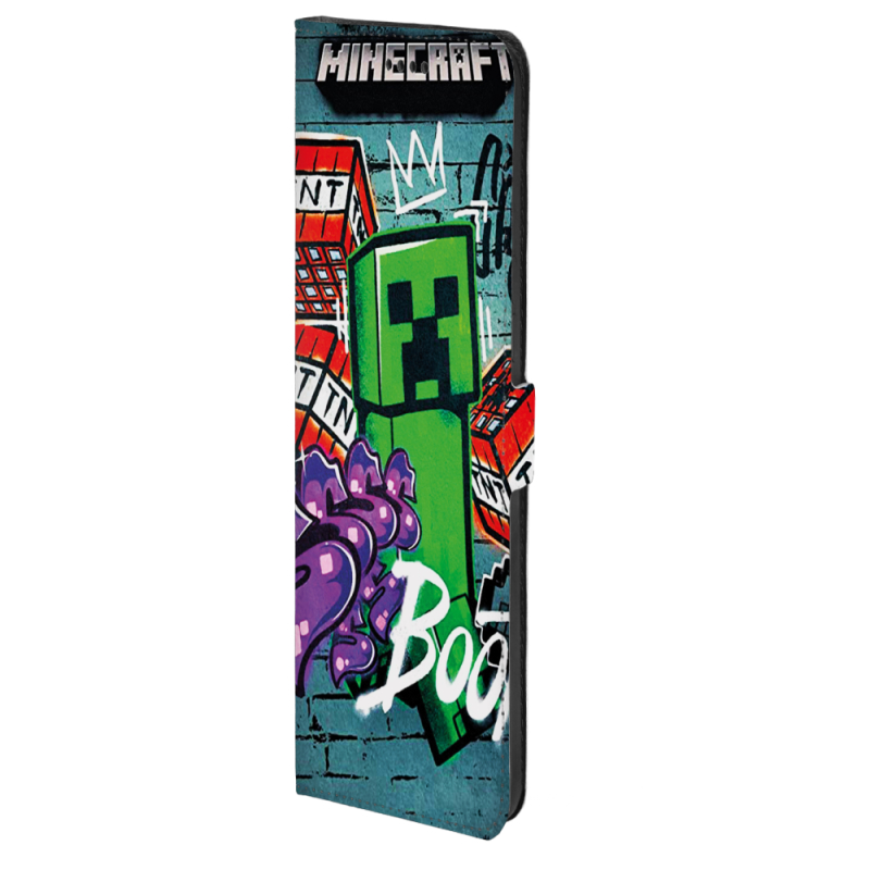 Чохол-книжка Stanford Side Magnet для OnePlus Turbo 6 Minecraft Graffiti