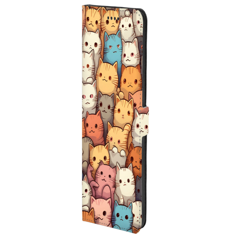 Чохол-книжка Stanford Side Magnet для OnePlus Turbo 6 Котики муркотики