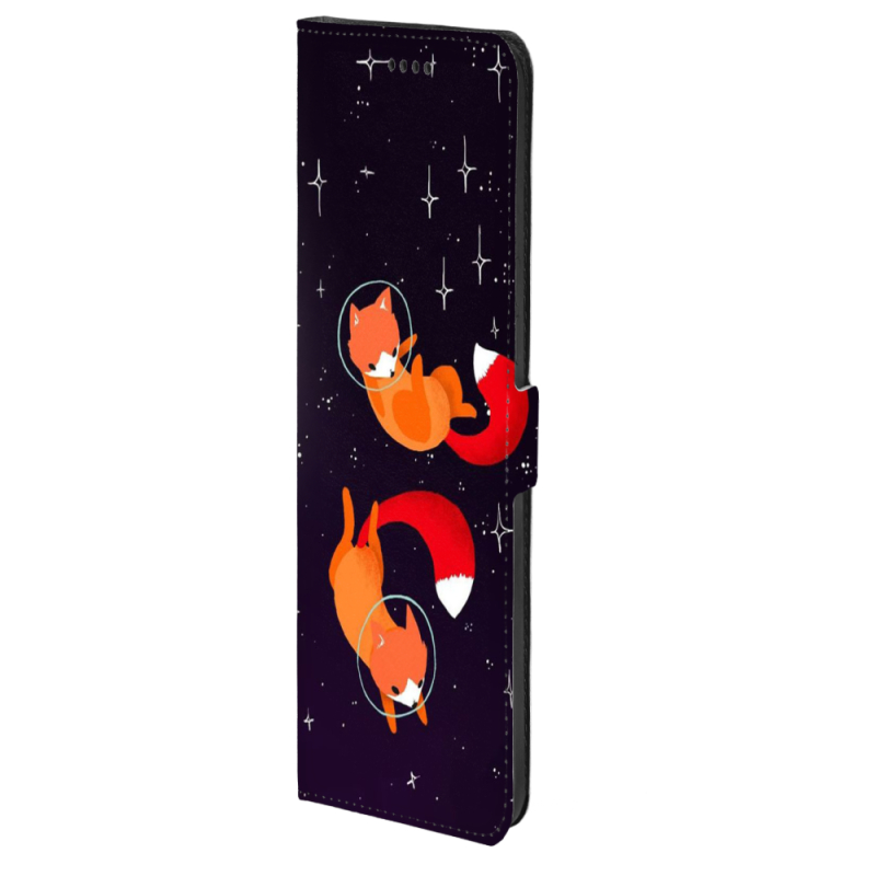 Чохол-книжка Stanford Side Magnet для OnePlus Turbo 6 Fox-Astronauts