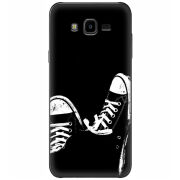 Чехол Uprint Samsung J700H Galaxy J7 Black Sneakers