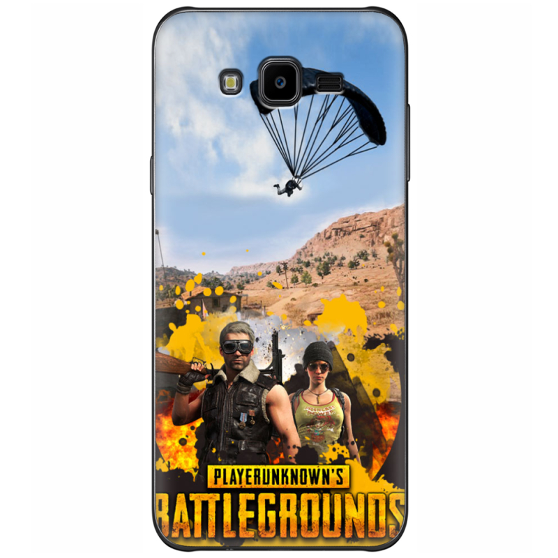 Чехол Uprint Samsung J700H Galaxy J7 Pubg parachute