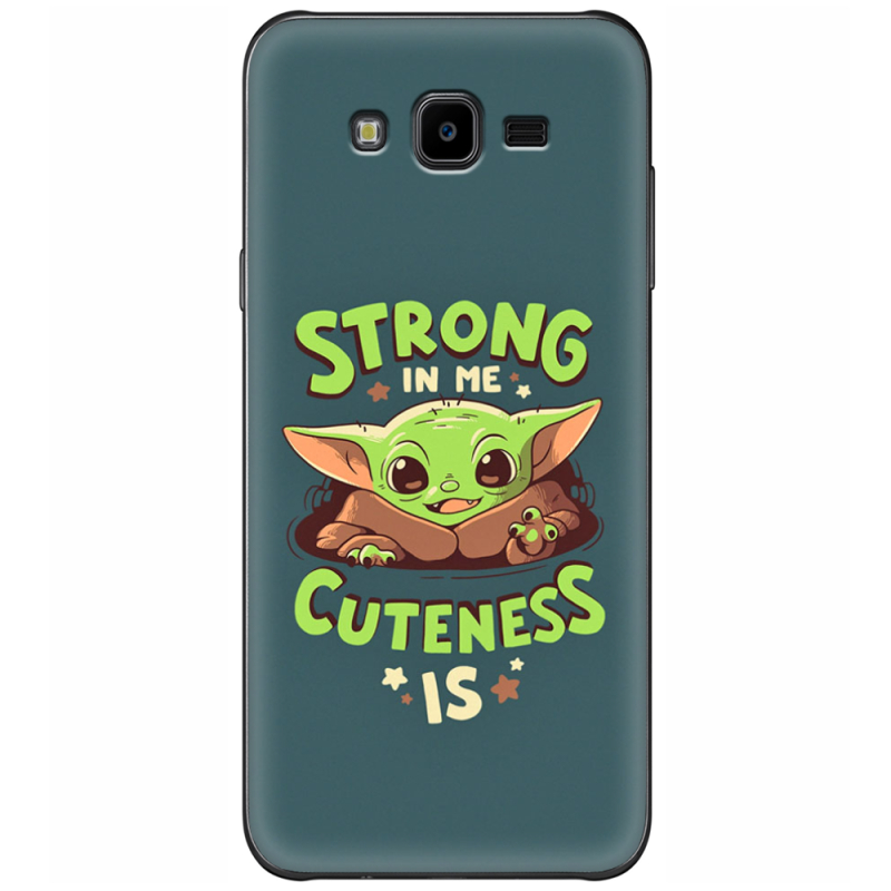 Чехол Uprint Samsung J700H Galaxy J7 Strong in me Cuteness is