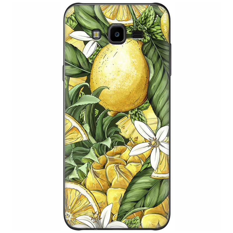 Чехол Uprint Samsung J700H Galaxy J7 Lemon Pattern