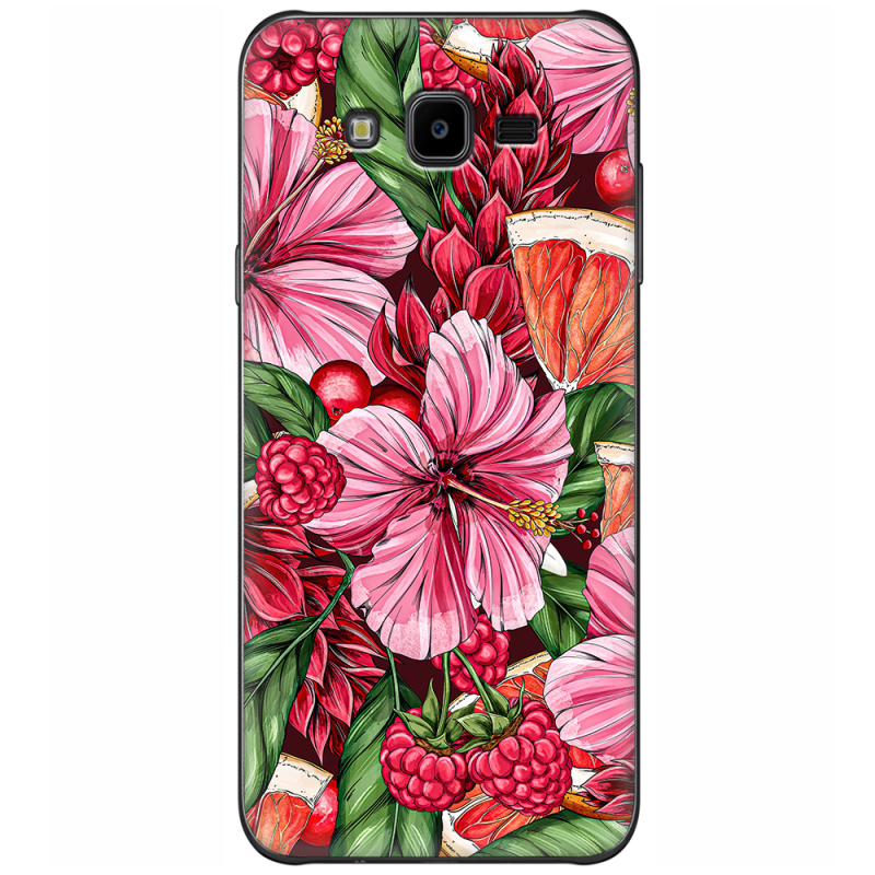 Чехол Uprint Samsung J700H Galaxy J7 Tropical Flowers