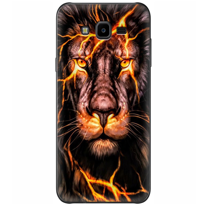 Чехол Uprint Samsung J700H Galaxy J7 Fire Lion
