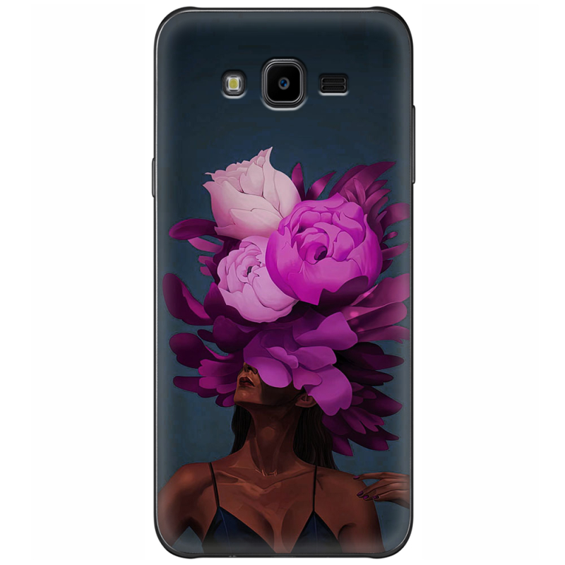 Чехол Uprint Samsung J700H Galaxy J7 Exquisite Purple Flowers