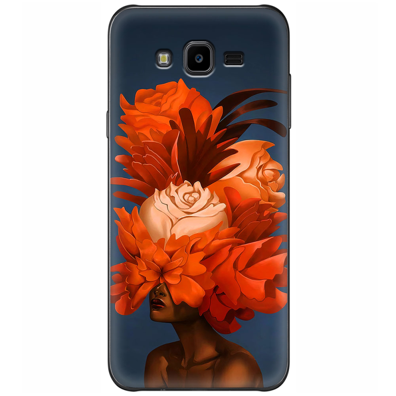 Чехол Uprint Samsung J700H Galaxy J7 Exquisite Orange Flowers