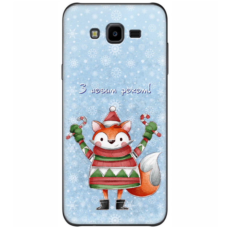 Чехол Uprint Samsung J700H Galaxy J7 Fox З новим роком!