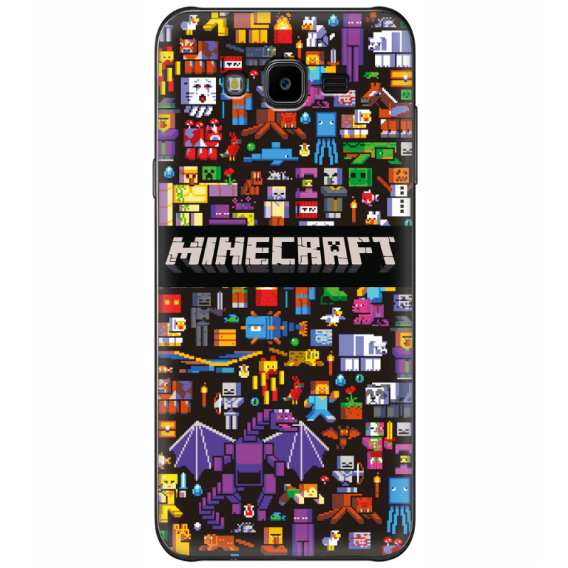 Чехол Uprint Samsung J700H Galaxy J7 Minecraft Mobbery