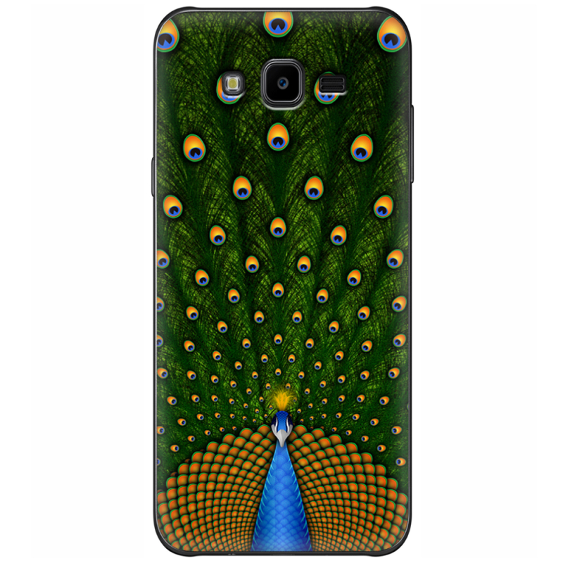Чехол Uprint Samsung J700H Galaxy J7 Peacocks Tail
