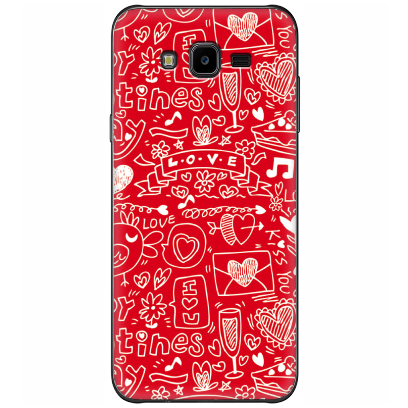 Чехол Uprint Samsung J700H Galaxy J7 Happy Valentines