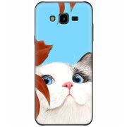 Чехол Uprint Samsung J700H Galaxy J7 Wondering Cat