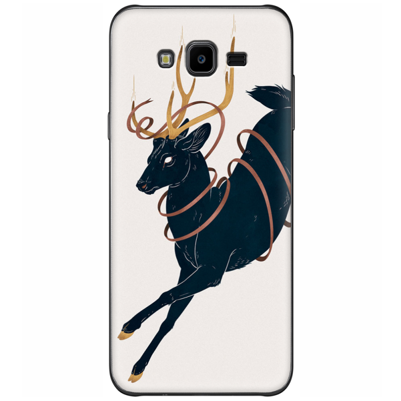 Чехол Uprint Samsung J700H Galaxy J7 Black Deer
