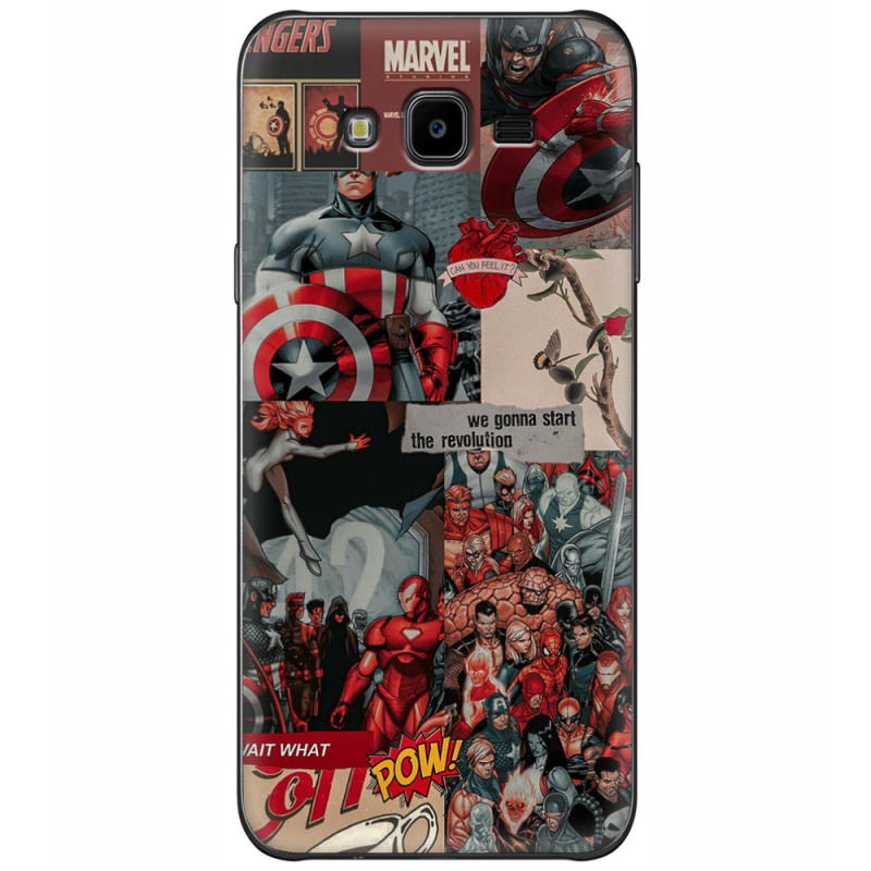Чехол Uprint Samsung J700H Galaxy J7 Marvel Avengers