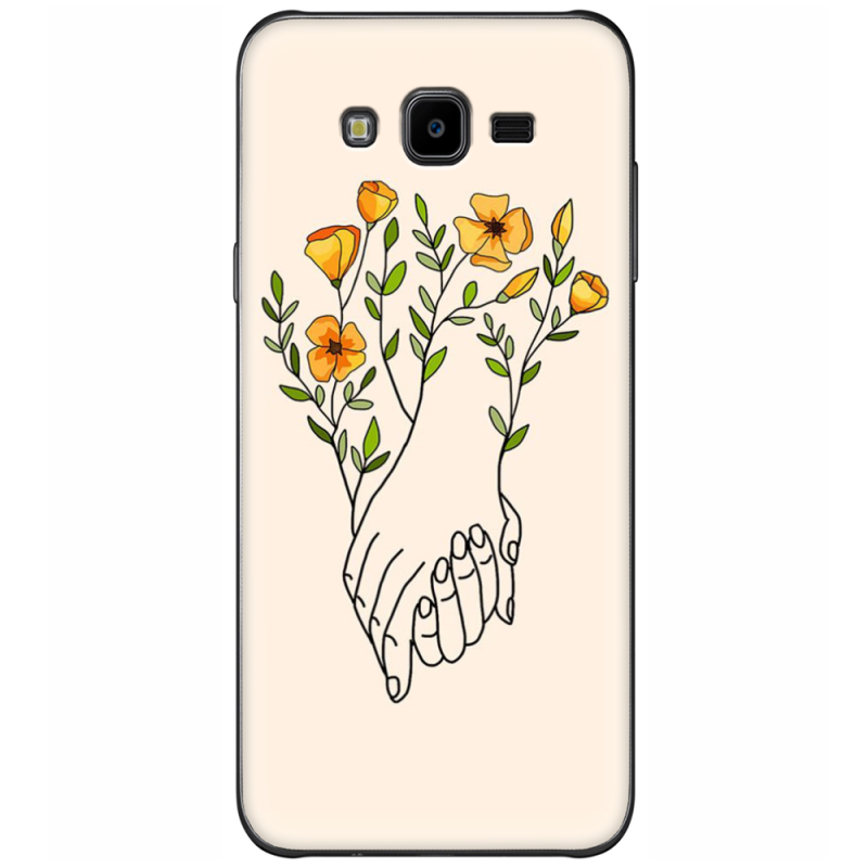 Чехол Uprint Samsung J700H Galaxy J7 Flower Hands