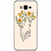 Чехол Uprint Samsung J700H Galaxy J7 Flower Hands
