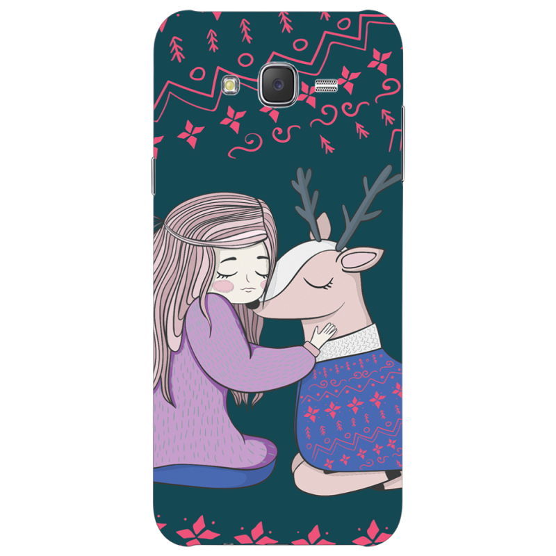 Чехол Uprint Samsung J500H Galaxy J5 Girl and deer