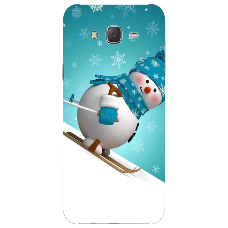 Чехол Uprint Samsung J500H Galaxy J5 Skier Snowman