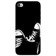 Чехол Uprint Apple iPhone 4 Black Sneakers