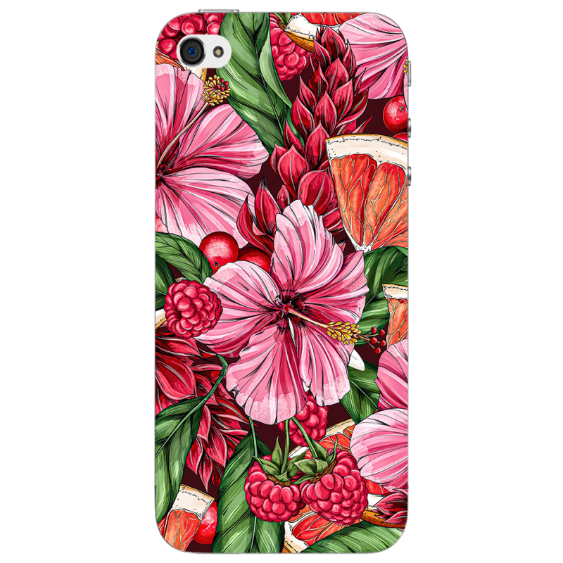 Чехол Uprint Apple iPhone 4 Tropical Flowers