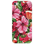 Чехол Uprint Apple iPhone 4 Tropical Flowers