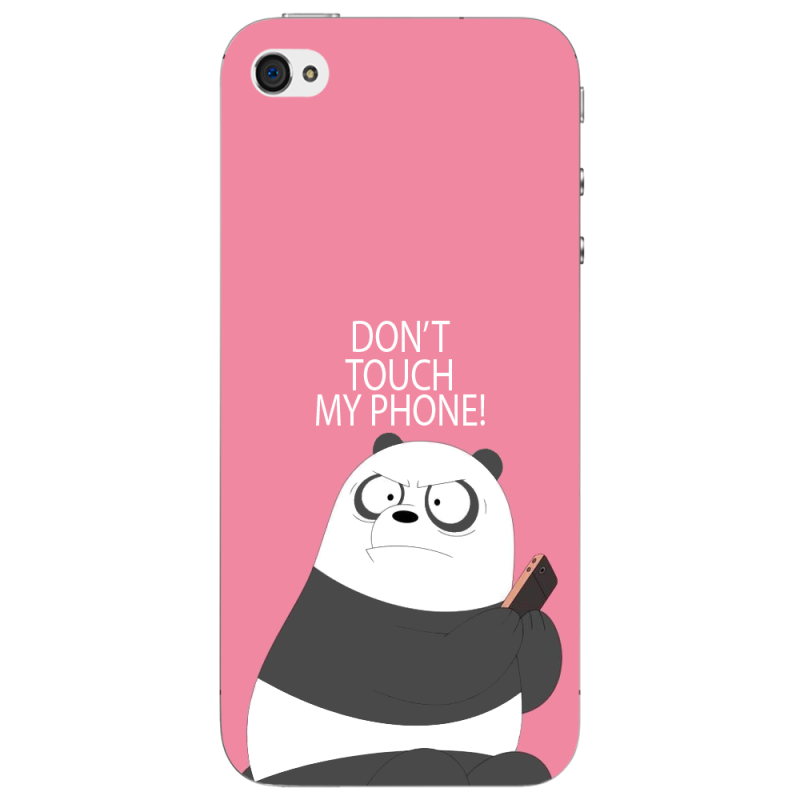 Чехол Uprint Apple iPhone 4 Dont Touch My Phone Panda