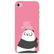 Чехол Uprint Apple iPhone 4 Dont Touch My Phone Panda