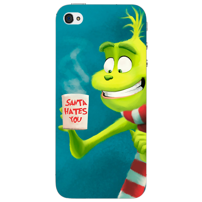 Чехол Uprint Apple iPhone 4 Santa Hates You