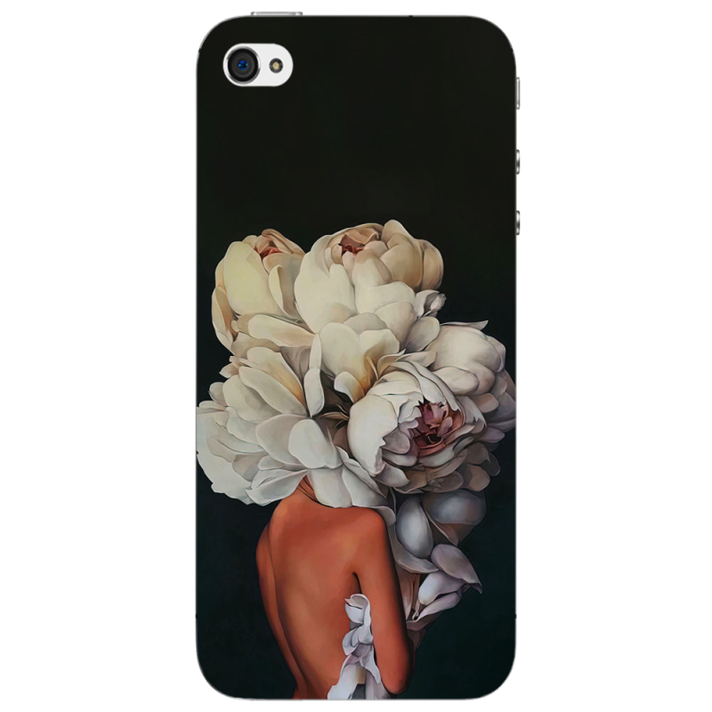 Чехол Uprint Apple iPhone 4 Exquisite White Flowers