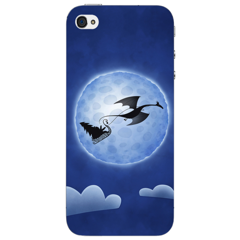 Чехол Uprint Apple iPhone 4 Christmas Dragon