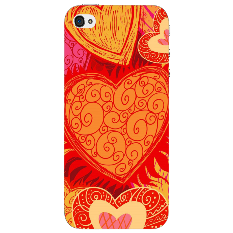 Чехол Uprint Apple iPhone 4 Warm Hearts