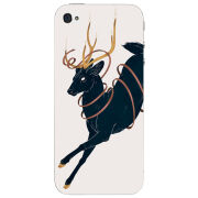Чехол Uprint Apple iPhone 4 Black Deer