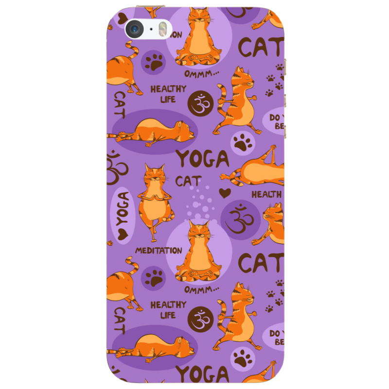 Чехол Uprint Apple iPhone 5 Yoga Cat