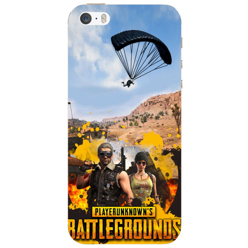 Чехол Uprint Apple iPhone 5 Pubg parachute