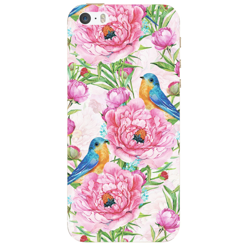 Чехол Uprint Apple iPhone 5 Birds and Flowers