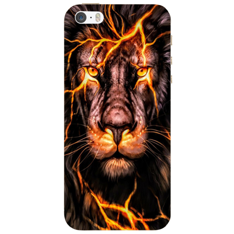 Чехол Uprint Apple iPhone 5 Fire Lion