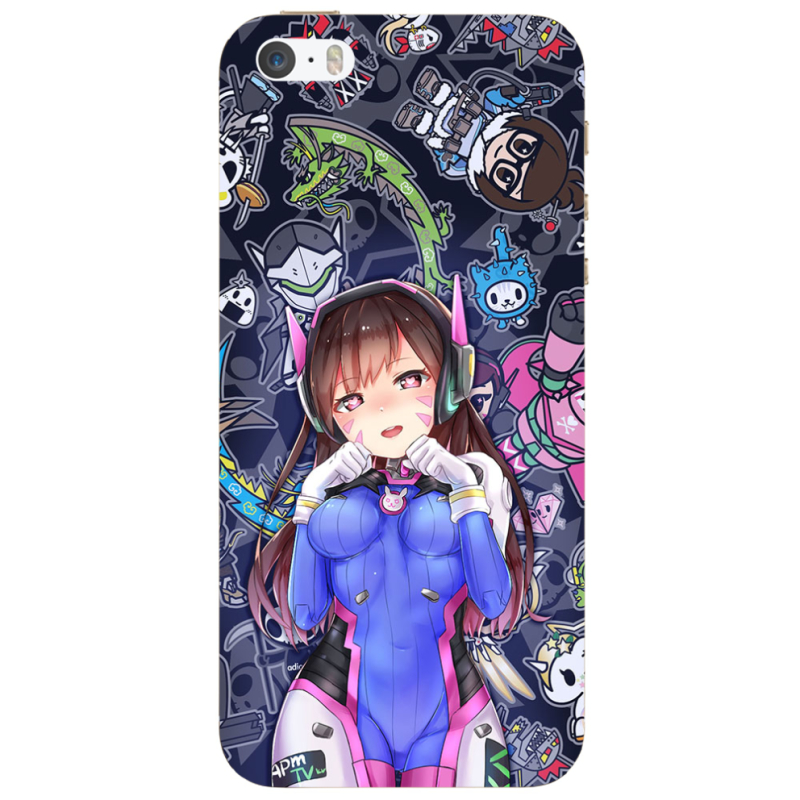 Чехол Uprint Apple iPhone 5 Overwatch D.VA