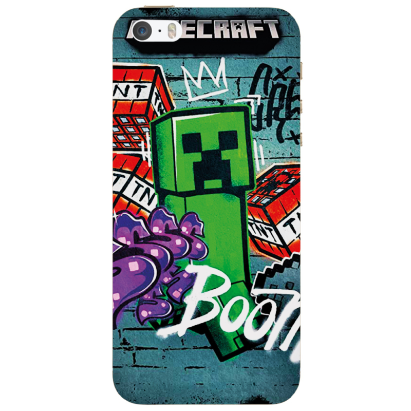 Чехол Uprint Apple iPhone 5 Minecraft Graffiti