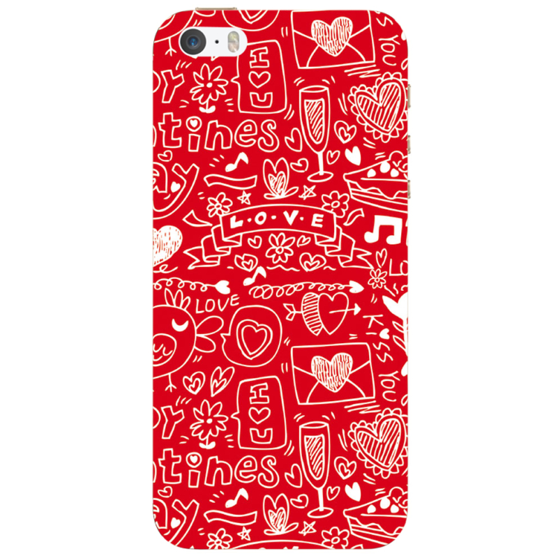 Чехол Uprint Apple iPhone 5 Happy Valentines