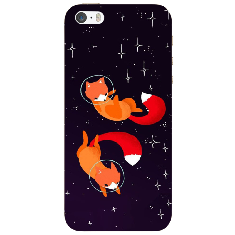 Чехол Uprint Apple iPhone 5 Fox-Astronauts