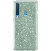 Чехол с блёстками Samsung A920 Galaxy A9 2018 Зеленый