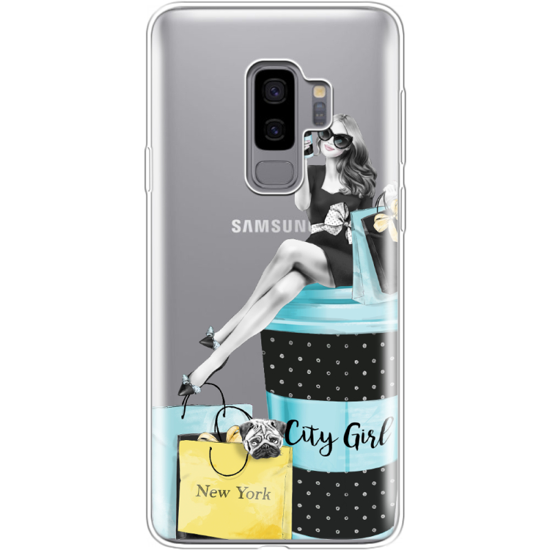 Прозрачный чехол Uprint Samsung G965 Galaxy S9 Plus City Girl