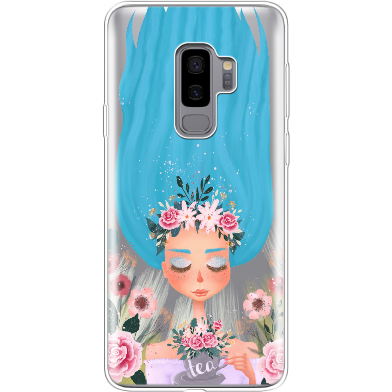 Прозрачный чехол Uprint Samsung G965 Galaxy S9 Plus Blue Hair