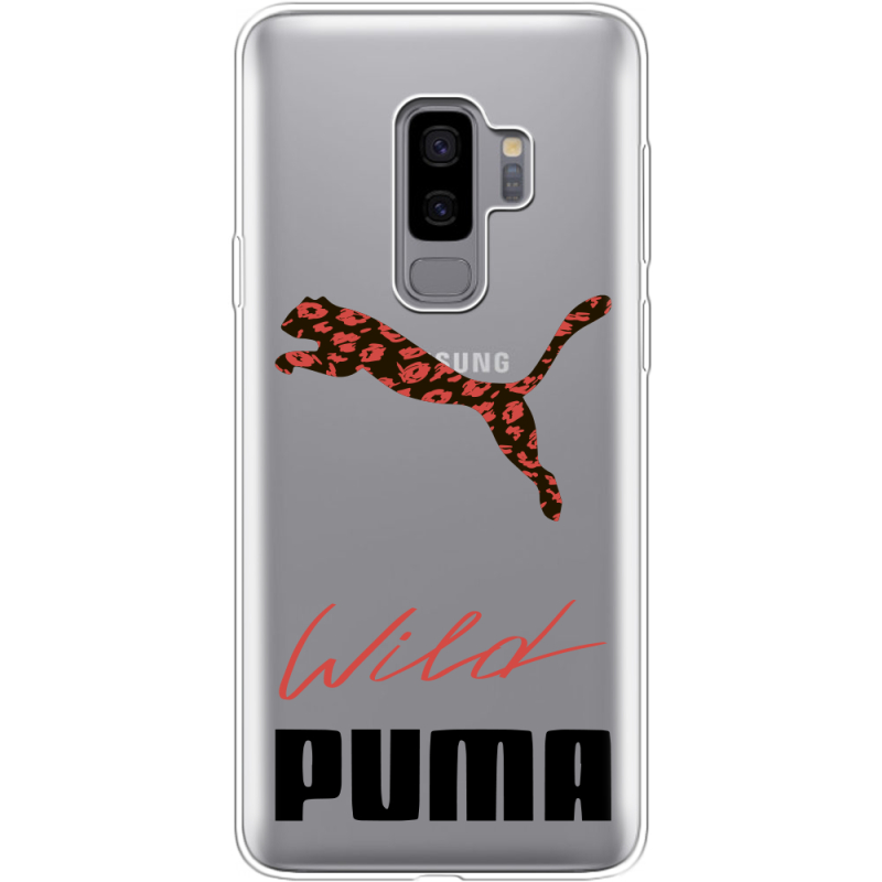 Прозрачный чехол Uprint Samsung G965 Galaxy S9 Plus Wild Cat