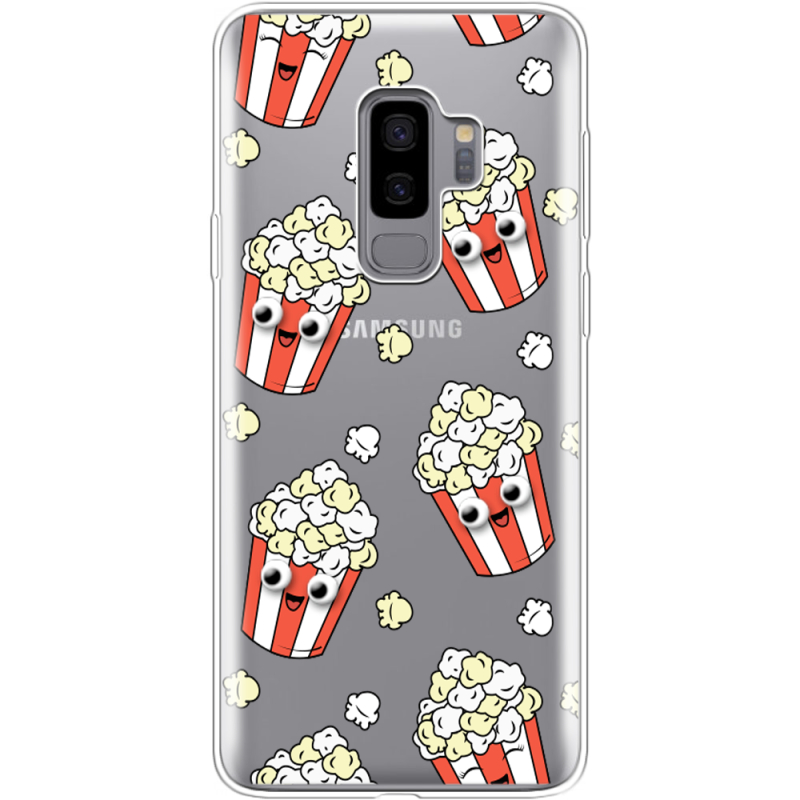 Прозрачный чехол Uprint Samsung G965 Galaxy S9 Plus с 3D-глазками Popcorn