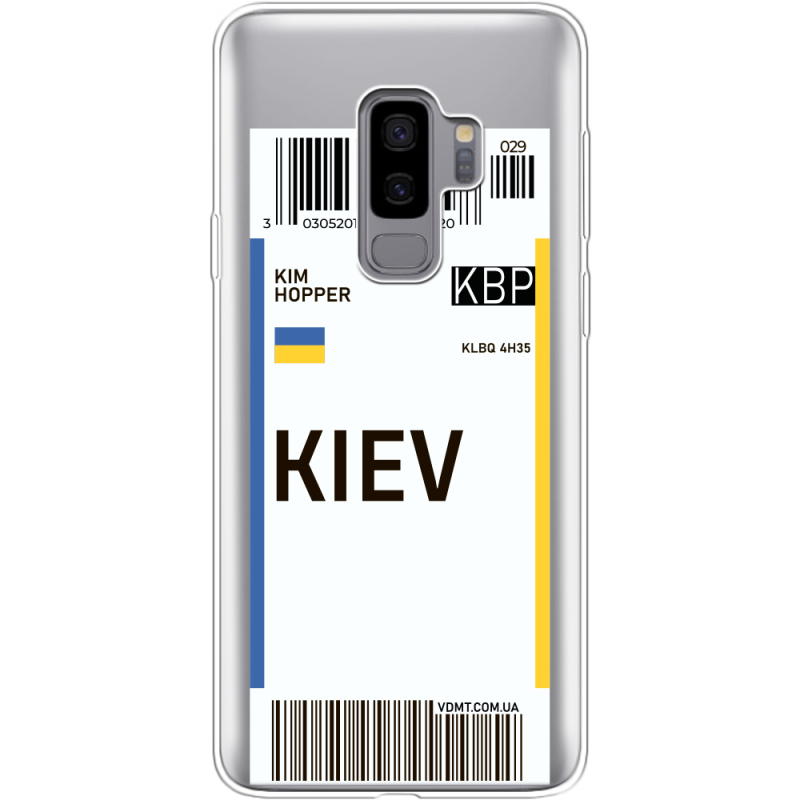 Прозрачный чехол Uprint Samsung G965 Galaxy S9 Plus Ticket Kiev